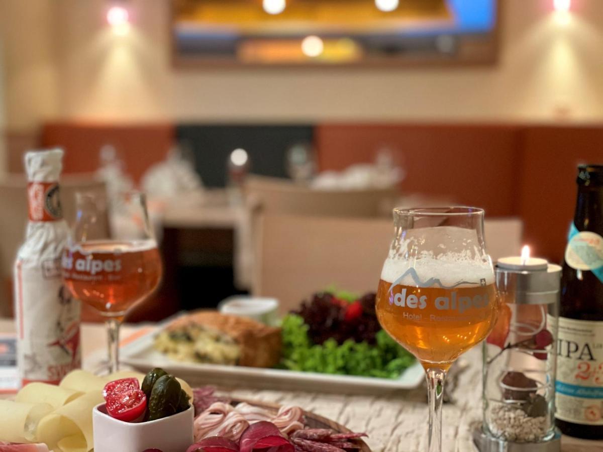 Boutique Und Bier Hotel Des Alpes Fiesch Dış mekan fotoğraf